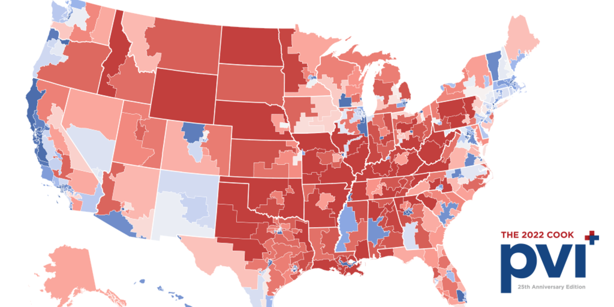 2022 Cook PVI℠: District Map And List | Cook Political Report